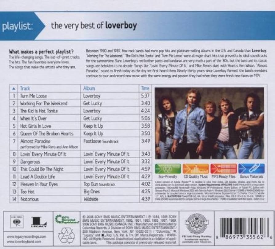 洋楽 Setlist The Very Best Of LOVERBOY Live Setlist: The Very Best of Loverboy Live - Compilation by
